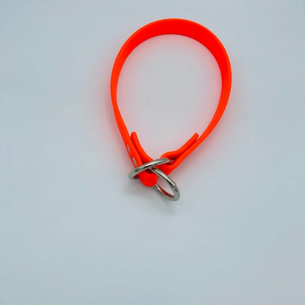 NEW ORANGE BIOTHANE DOG COLLAR